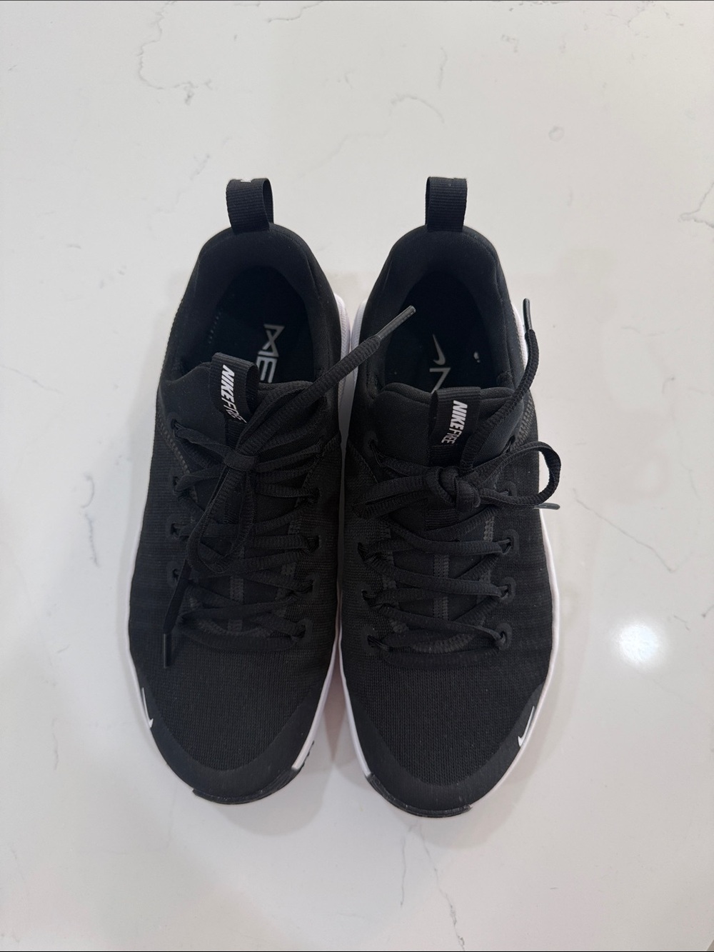 Nike Free Metcon 6 Black and White Slip-On Training Sneakers - Picture 3 of 7